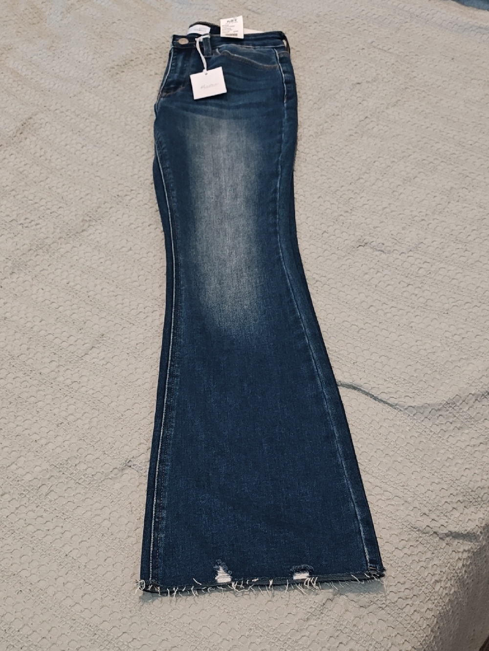 KanCan Women's Flare Jeans in Dark Blue Wash